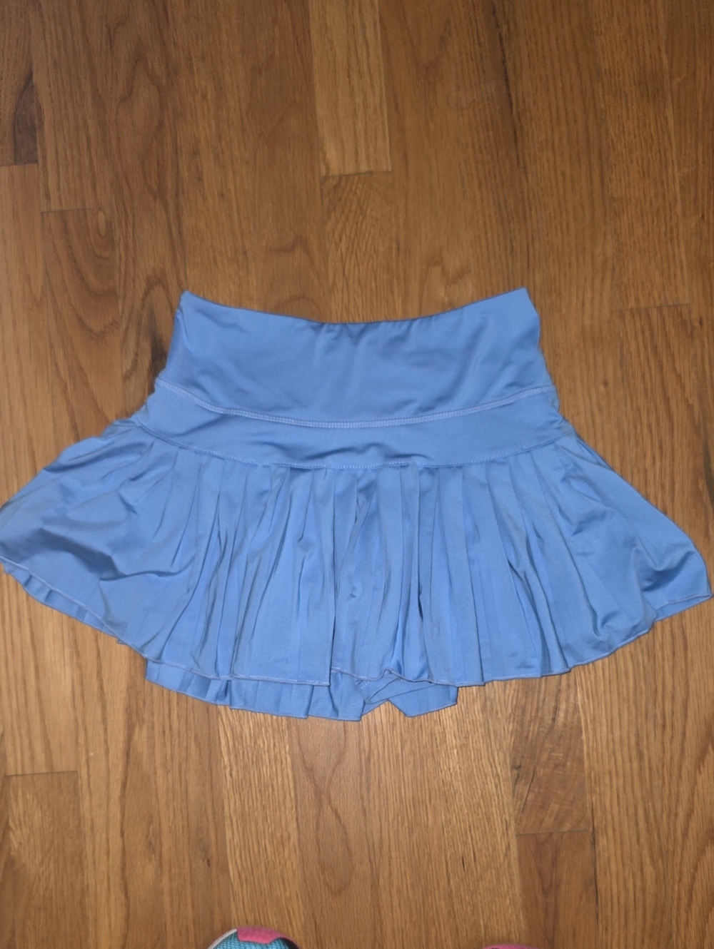 Goldhinge Women's Light Blue Pleated Tennis Skirt
